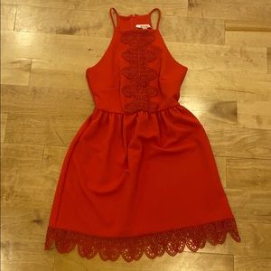 Miami coral mini dress